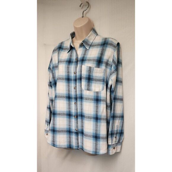 Universal Thread Paid Long Sleeve Button Down Shirt Size Medium - Picture 4 of 7